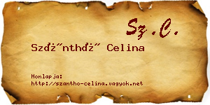 Szánthó Celina névjegykártya